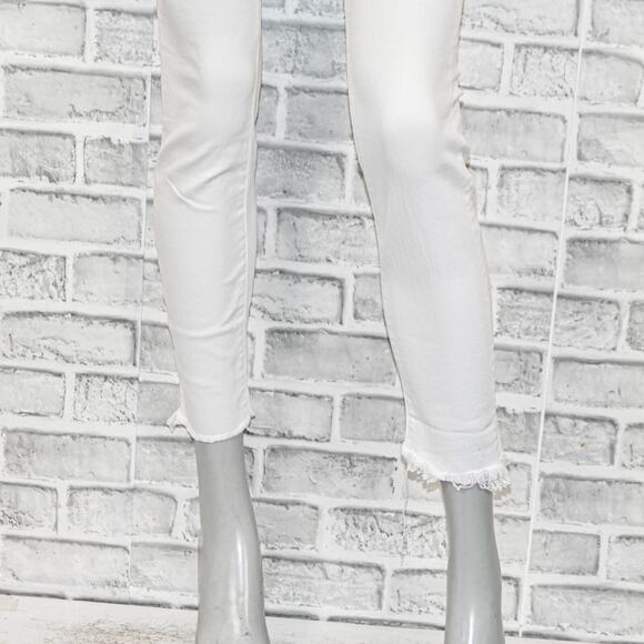 MOTHER Women's Bright White Skinny Jeans - Picture 9 of 12